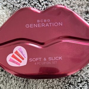 BCBGeneration Soft & Slick Lip Oil Set - Metallic Pink Tin